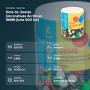 BOTE DE GEMAS DECORATIVAS ACRILICAS 6MM (BOTE 900 UD) - resumen de atributos