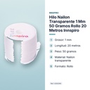 HILO NAILON TRANSPARENTE 1 MM 50 GRAMOS ROLLO 20 METROS INNSPIRO - características principales