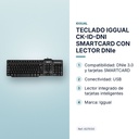 TECLADO IGGUAL CK-ID-DNI SMARTCARD CON LECTOR DNIe - características principales