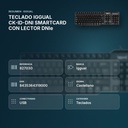 TECLADO IGGUAL CK-ID-DNI SMARTCARD CON LECTOR DNIe - resumen de atributos