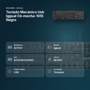 TECLADO MECÁNICO USB IGGUAL CK-MECHA-105T NEGRO - resumen de atributos