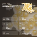 PERLA DE VIDRIO LACADA ORO 6MM 10GR 30UD - resumen de atributos