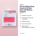 HILO DE NAILON ROSA FUERTE 0,50 MM ROLLO 150 METROS INNSPIRO - características principales