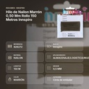 HILO DE NAILON MARRÓN 0,50 MM ROLLO 150 METROS INNSPIRO - resumen de atributos