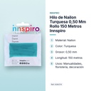 HILO DE NAILON TURQUESA 0,50 MM ROLLO 150 METROS INNSPIRO - características principales