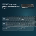 TECLADO USB ESTÁNDAR IGGUAL CK-FRAMELESS-105T NEGRO  - resumen de atributos