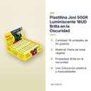 PLASTILINA JOVI 50GR LUMINISCENTE 18UD BRILLA EN LA OSCURIDAD - características principales