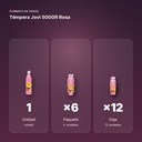 TÉMPERA JOVI 500GR ROSA - formato de venta: paquete de 6, caja de 12