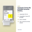 CARTUCHO CANON IFP 670/680 AMARILLO PFI107Y    - características principales