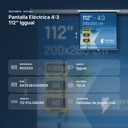 PANTALLA ELÉCTRICA 4:3 112" IGGUAL - resumen de atributos