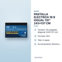 PANTALLA ELÉCTRICA 16:9 IGGUAL 110" 243x137 CM  - características principales