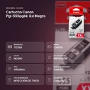 CARTUCHO CANON PGI-555PGBK XXL NEGRO  - resumen de atributos