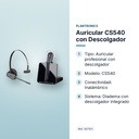 AURICULAR CS540 CON DESCOLGADOR - características principales