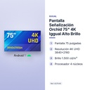 PANTALLA SEÑALIZACIÓN ORCHID 75" 4K IGGUAL ALTO BRILLO - características principales