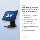 TPV AIO 15,6" 16:9 IGGUAL N100 4GB 128GB WIFI no SO - características principales