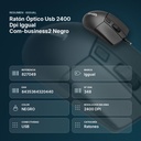 RATÓN ÓPTICO USB 2400 DPI IGGUAL COM-BUSINESS2 NEGRO - resumen de atributos