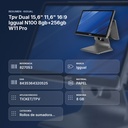 TPV DUAL 15,6" 11,6" 16:9 IGGUAL N100 8GB+256GB W11 PRO - resumen de atributos