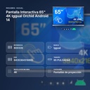 PANTALLA INTERACTIVA 65" 4K IGGUAL ORCHID ANDROID 14 - resumen de atributos