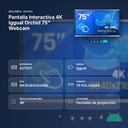 PANTALLA INTERACTIVA 4K IGGUAL ORCHID 75" WEBCAM - resumen de atributos