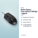 RATÓN ÓPTICO COM-BASIC3-800DPI – IGGUAL - características principales
