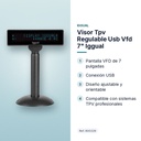VISOR TPV REGULABLE USB VFD 7" IGGUAL - características principales
