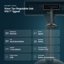 VISOR TPV REGULABLE USB VFD 7" IGGUAL - resumen de atributos