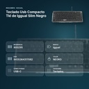 TECLADO USB COMPACTO TKL DE IGGUAL SLIM NEGRO - resumen de atributos