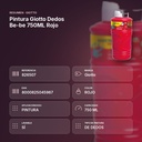 PINTURA GIOTTO DEDOS BE-BE 750ML ROJO - resumen de atributos