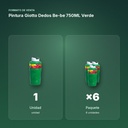 PINTURA GIOTTO DEDOS BE-BE 750ML VERDE - formato de venta: paquete de 6