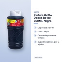 PINTURA GIOTTO DEDOS BE-BE 750ML NEGRA - características principales