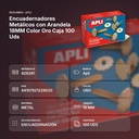 ENCUADERNADORES METÁLICOS CON ARANDELA 18MM COLOR ORO CAJA 100 UDS - resumen de atributos