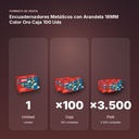 ENCUADERNADORES METÁLICOS CON ARANDELA 18MM COLOR ORO CAJA 100 UDS - formato de venta: caja de 100, palé de 3500