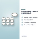 ANILLA DOBLE LLAVERO 25MM 10UD - características principales