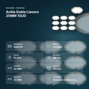 ANILLA DOBLE LLAVERO 25MM 10UD - resumen de atributos