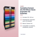 CARTULINA CANSON IRIS 50×65CM VACIO EXPOSITOR 42 ESTANTES - características principales