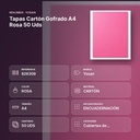 TAPAS CARTÓN GOFRADO A4 ROSA 50 UDS - resumen de atributos