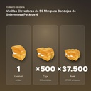 VARILLAS ELEVADORAS DE 50 MM PARA BANDEJAS DE SOBREMESA PACK DE 4  - formato de venta: caja de 500, palé de 37500