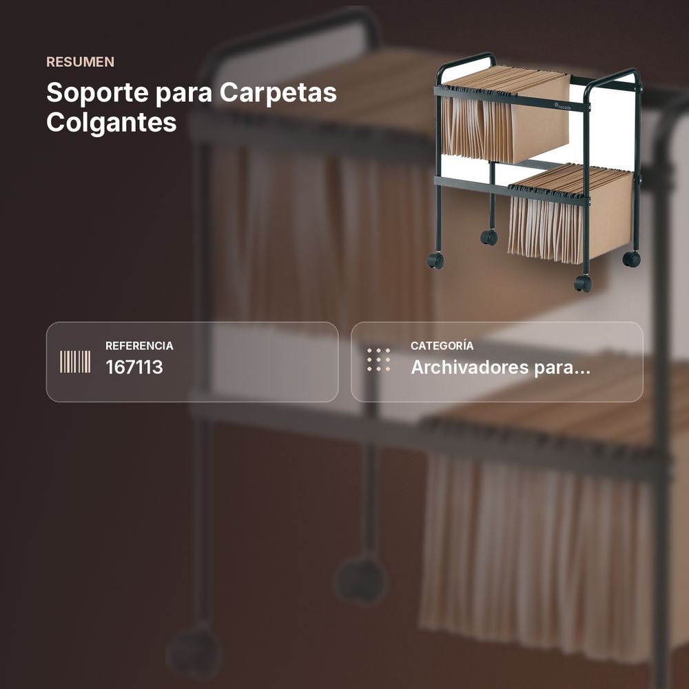 SOPORTE PARA CARPETAS COLGANTES - resumen de atributos