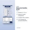 BOLSA DE CELOFÁN 8X15 - características principales