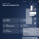 BOLSA DE CELOFÁN 8X15 - resumen de atributos