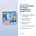 SET DE ACTIVIDADES CON CUBOS ENCAJABLES DE CONTEO 11-20 - características principales