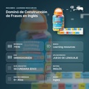 DOMINÓ DE CONSTRUCCIÓN DE FRASES EN INGLÉS - resumen de atributos