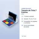 TAMPÓN DE TINTA 7 COLORES - características principales