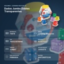 DADOS JUMBO DOBLES TRANSPARENTES - resumen de atributos