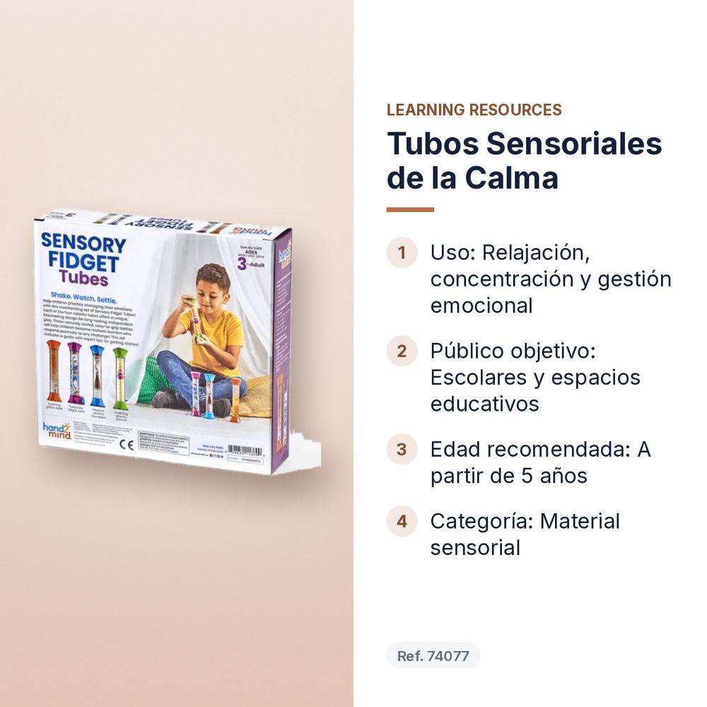 TUBOS SENSORIALES DE LA CALMA - características principales