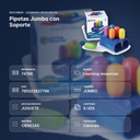 PIPETAS JUMBO CON SOPORTE - resumen de atributos