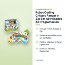 ROBOT CODING CRITTERS RANGER Y ZIP SET ACTIVIDADES DE PROGRAMACIÓN - características principales