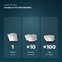 FUNDAS IN OUT 10UNIDADDES  - formato de venta: paquete de 10, caja de 100