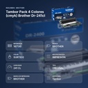 TAMBOR PACK 4  COLORES (CMYK) BROTHER DR-241CL - resumen de atributos