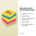 NOTA ADH.POST-IT 76X76 SUPER STICKY - características principales
